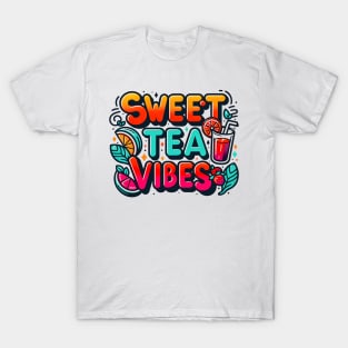 Funny sweet tea quote with a vintage look for women and girls iced tea lovers T-Shirt